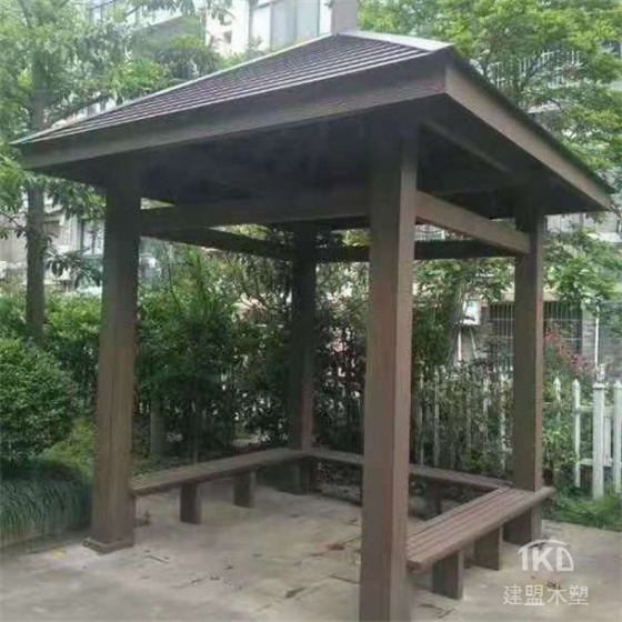 北京四角木塑凉亭